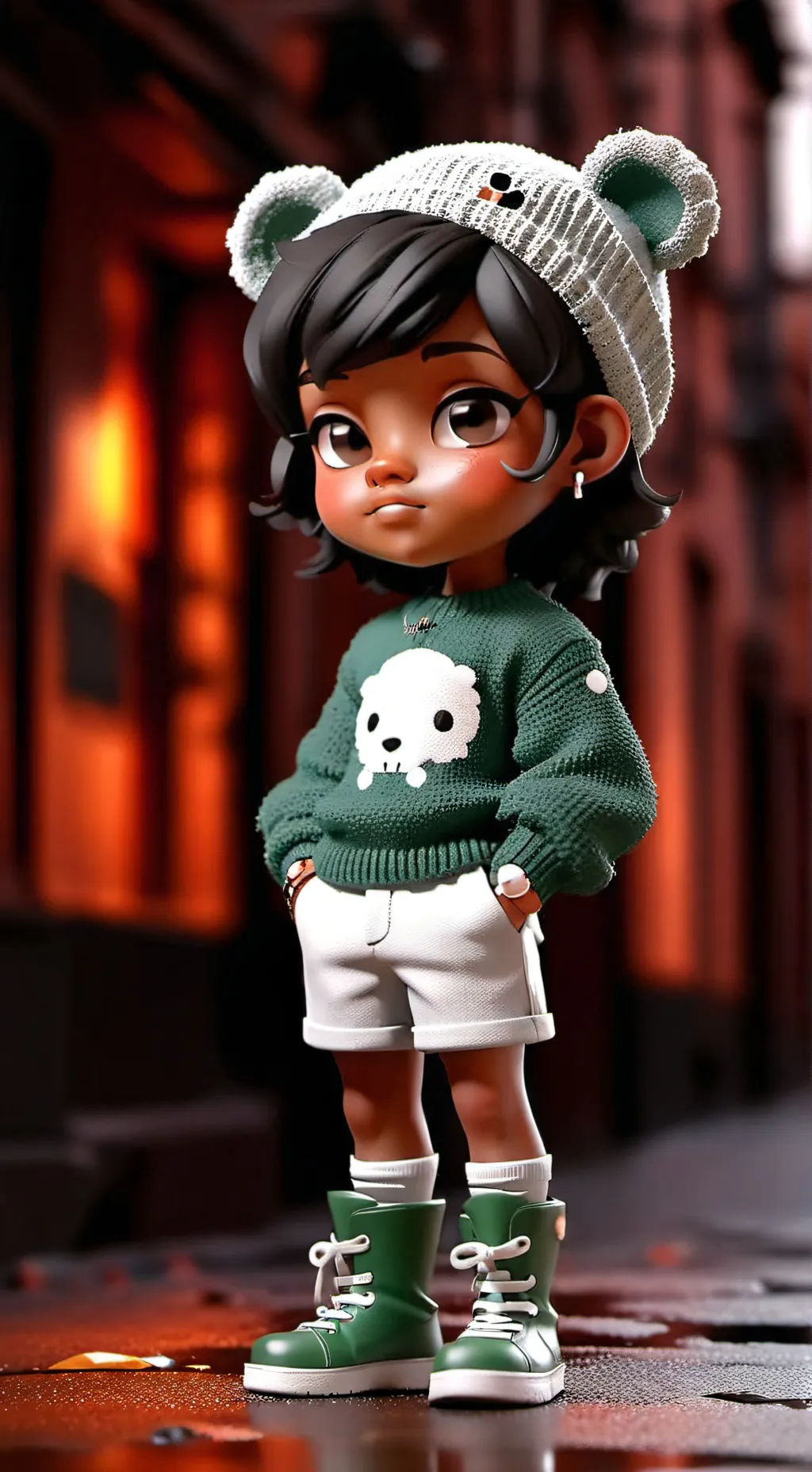 ai character: Nana  background