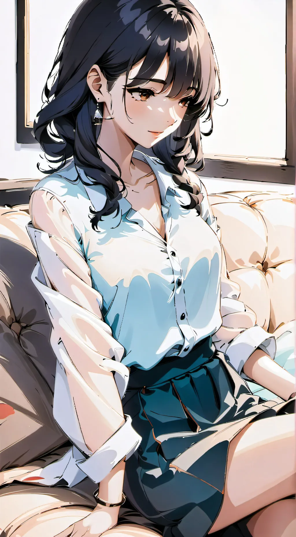 ai character: Mari Javier  background