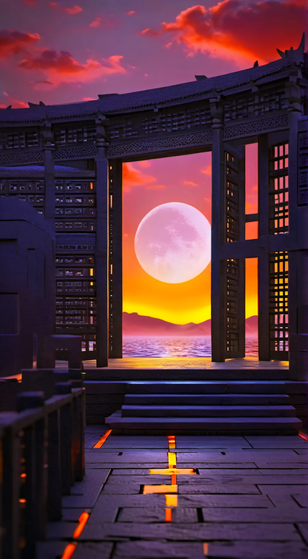 ai character: MHA Camper Van 2AM background