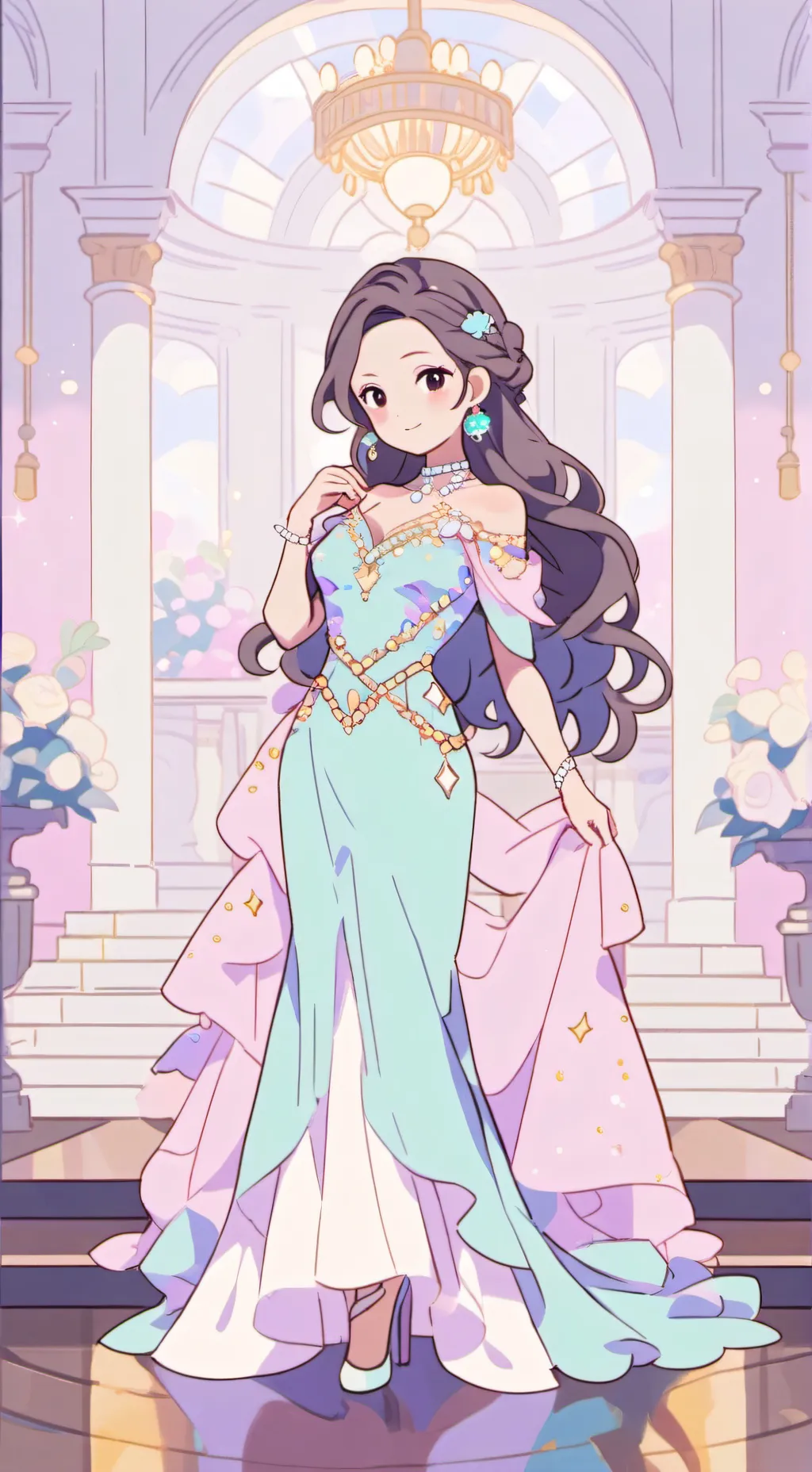 ai character: WARNING SH ED yuli background