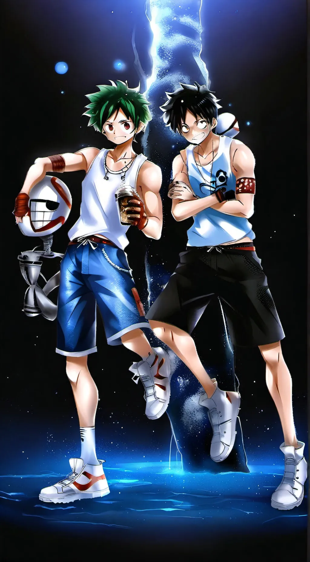 ai character: mha and kny background