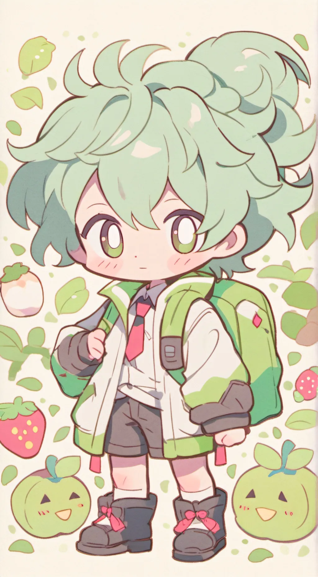 ai character: Bakugo×deku  background