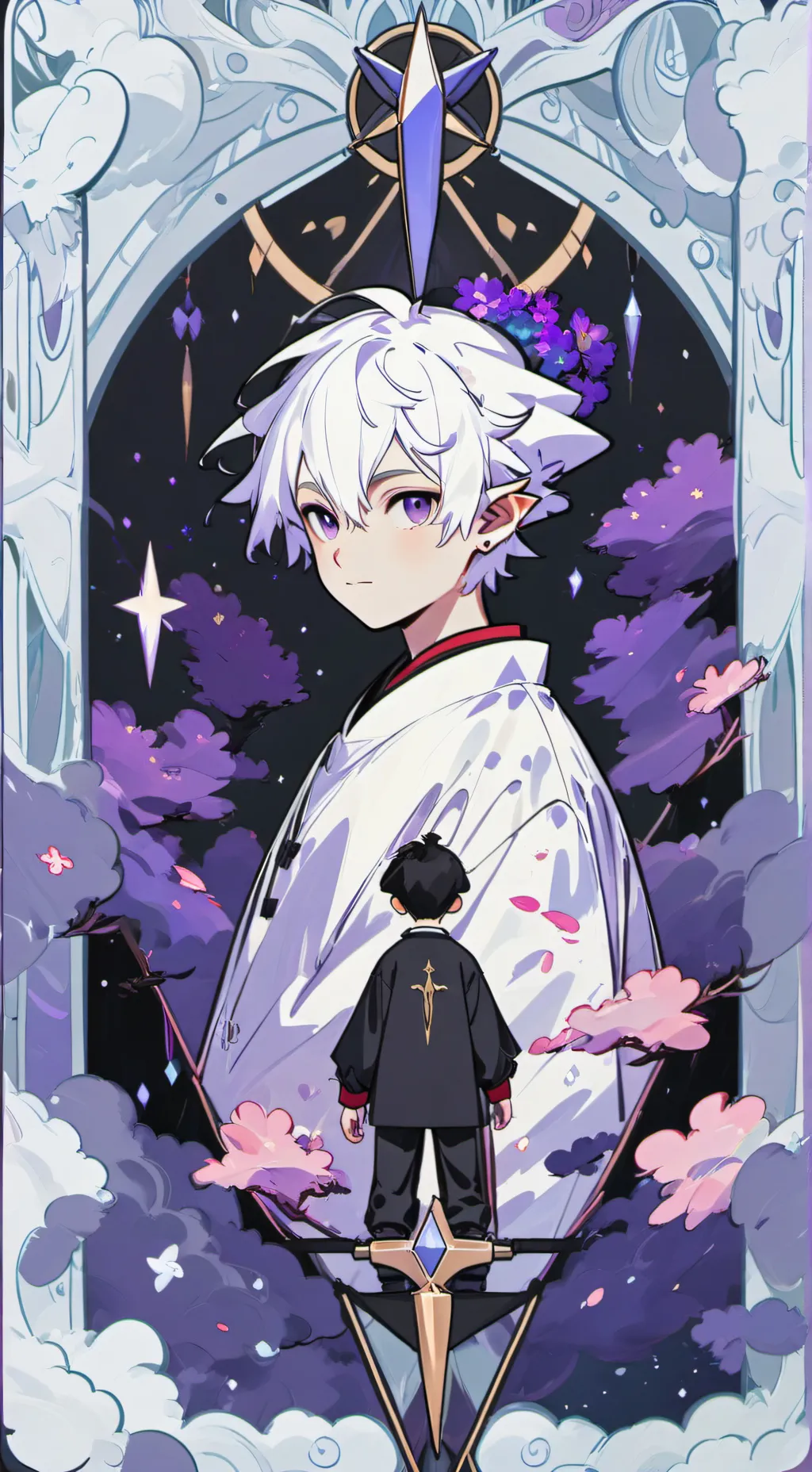 ai character: ★Durple dragon ★ background