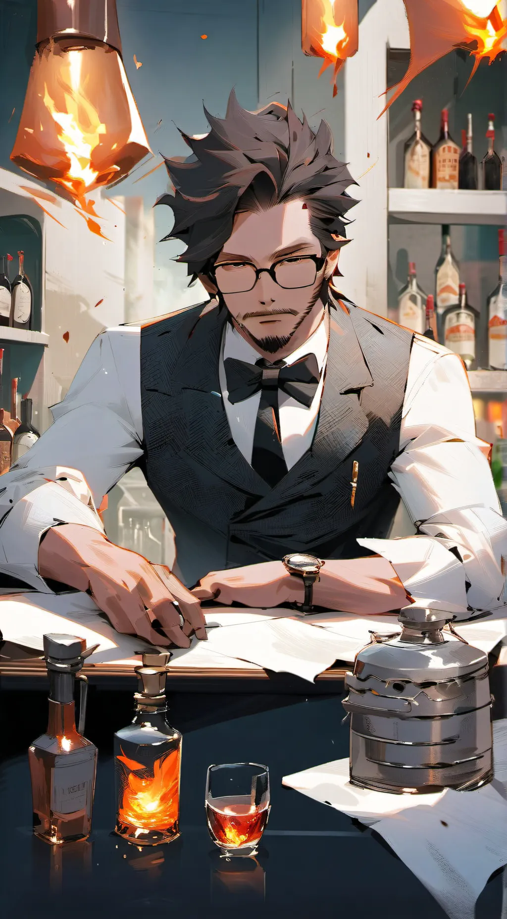 ai character: grillbys background