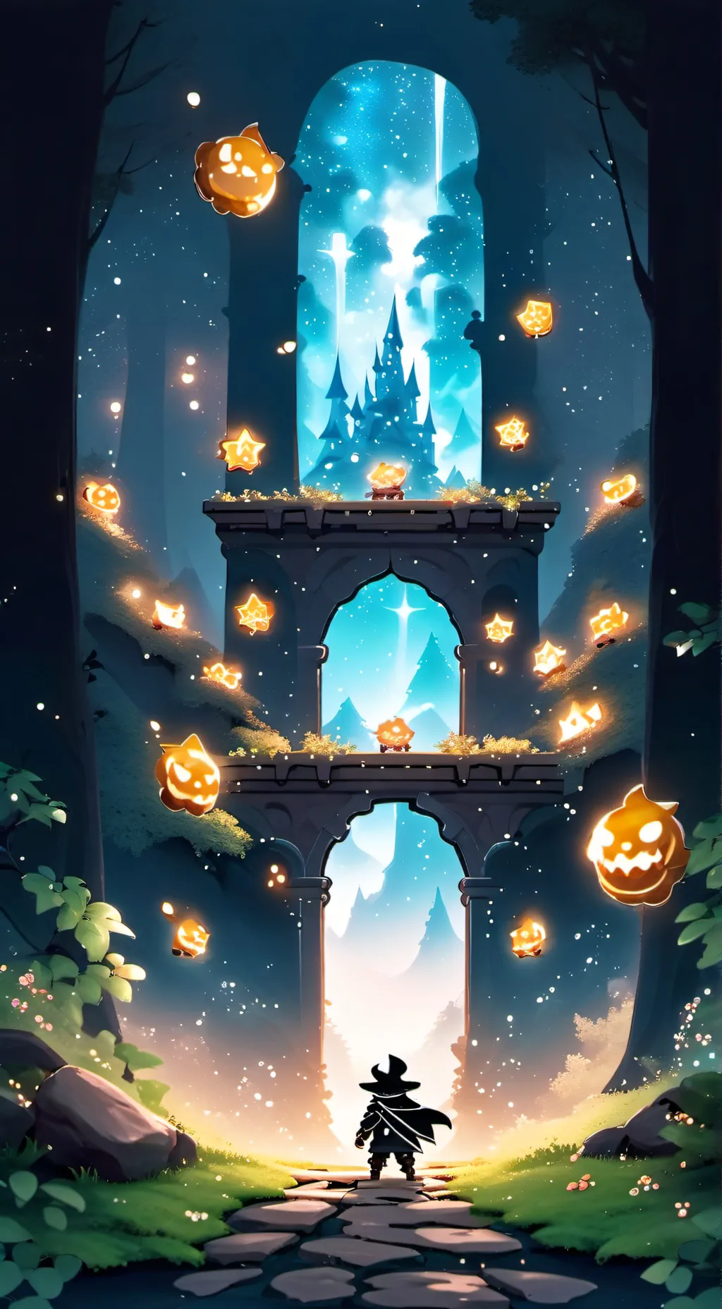 ai character: CRK x DW background