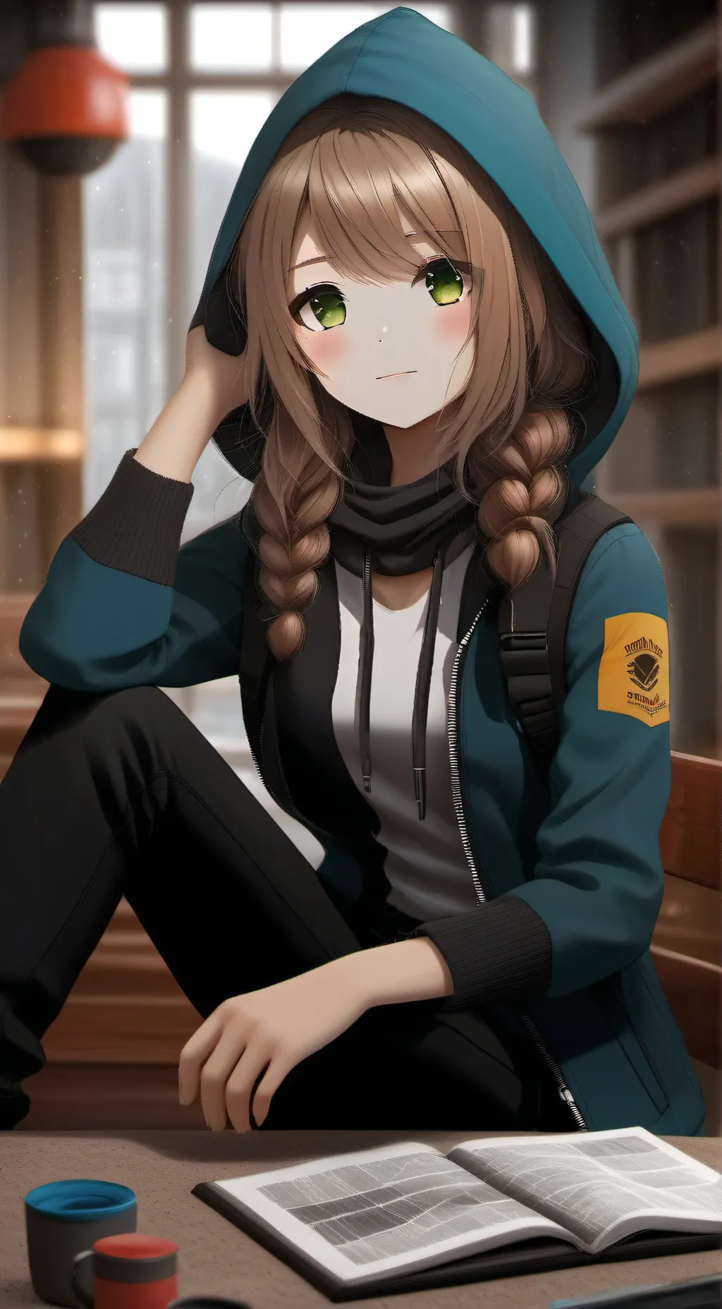 ai character: Detektiv luna background