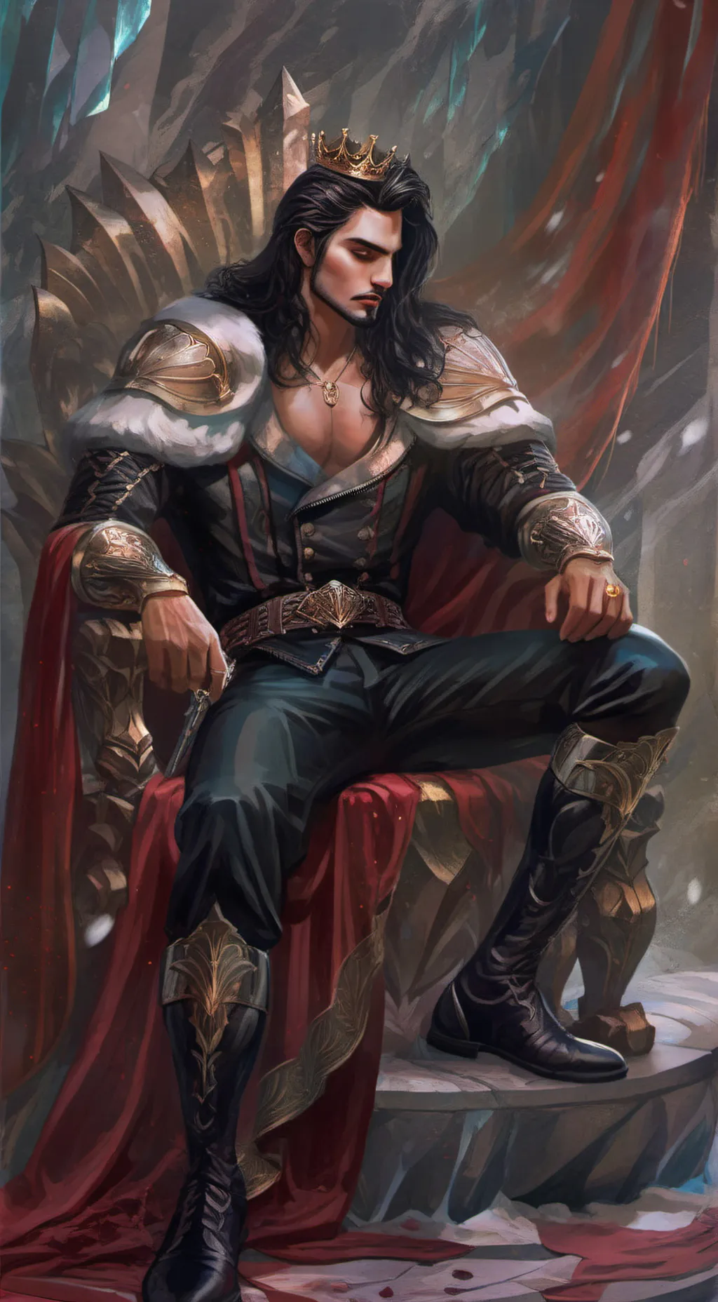 ai character: Evil king background