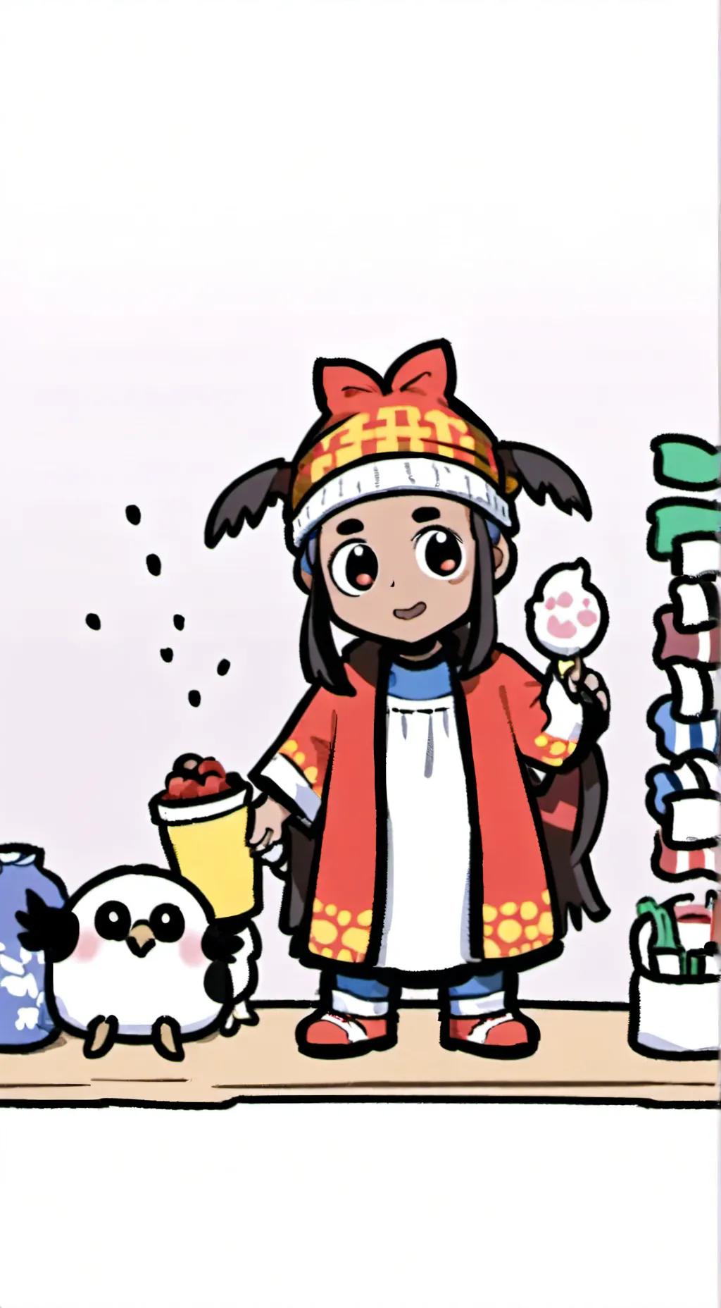 ai character: dw easter background