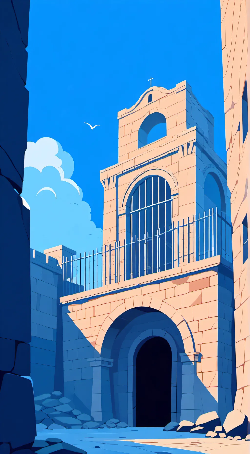 ai character: MHA prison  background