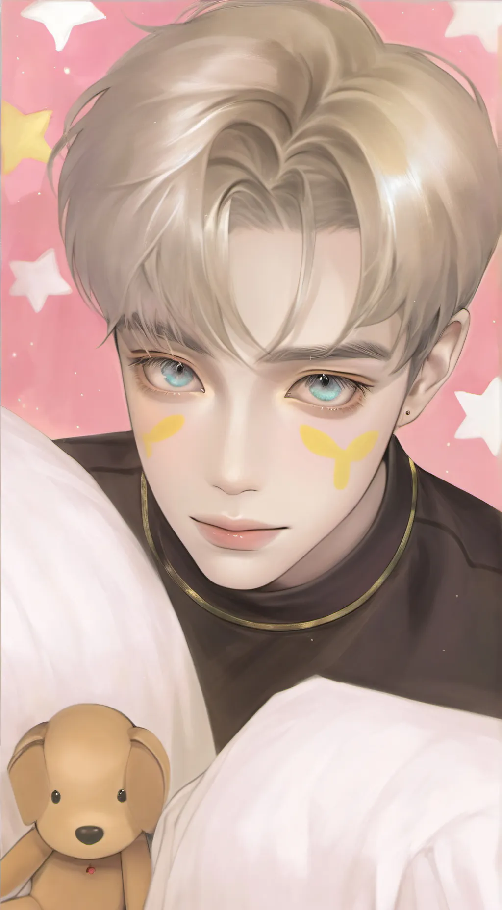 ai character: Hyunjin 🥟 background