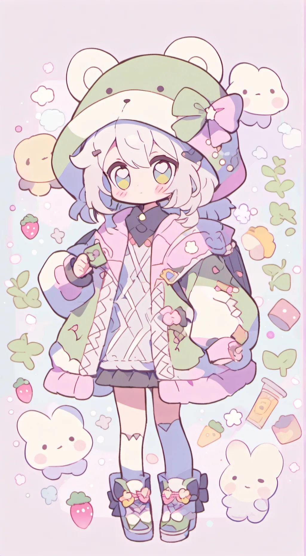 ai character: Pebble dw 5. background