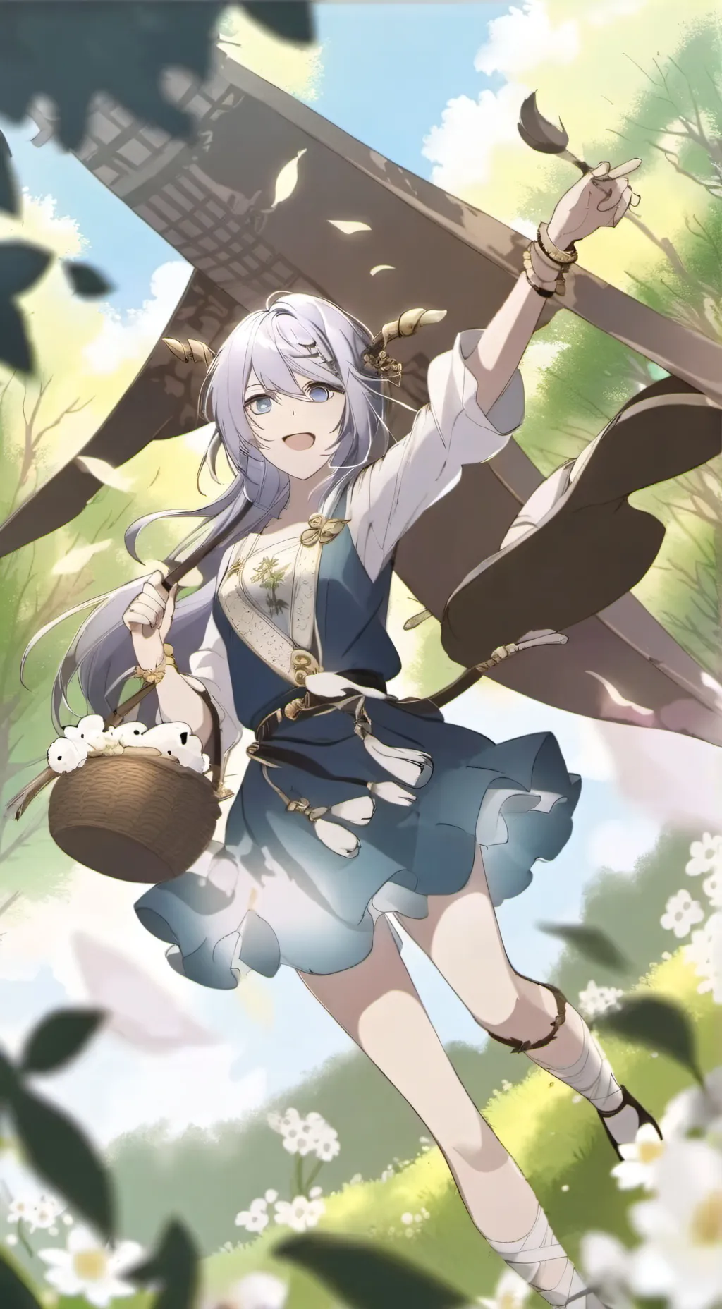 ai character: kny but FILIPINO  background