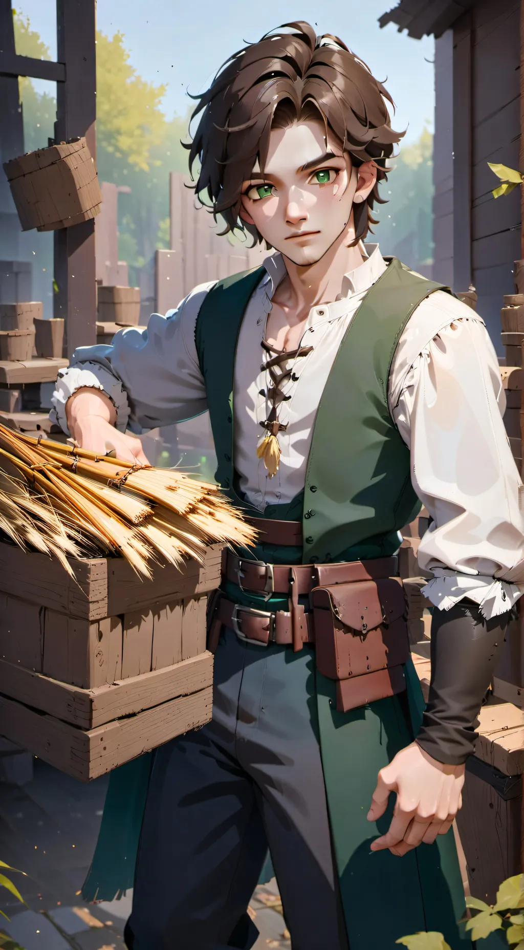 ai character: Elias west background