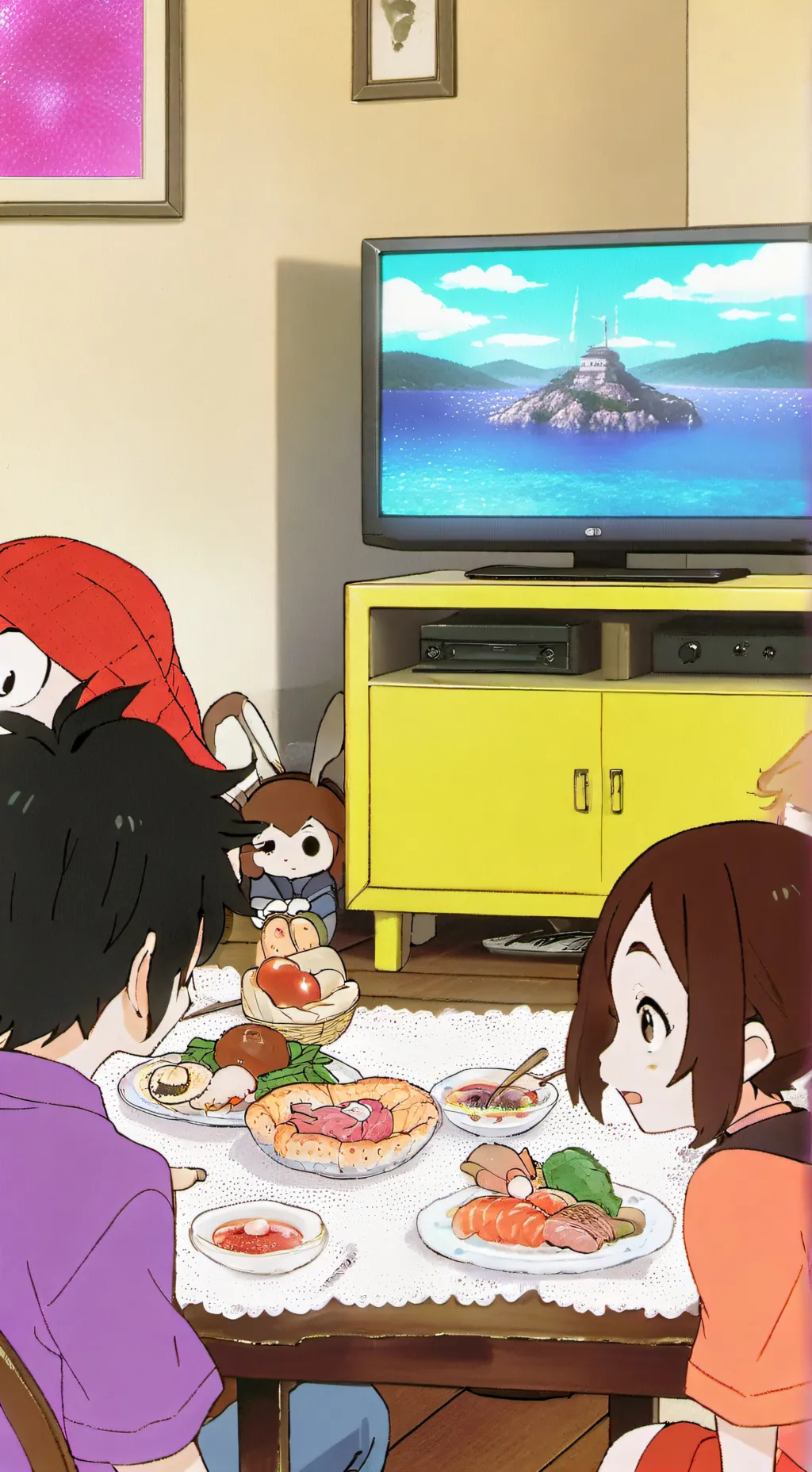 ai character: Mha reacting video  background