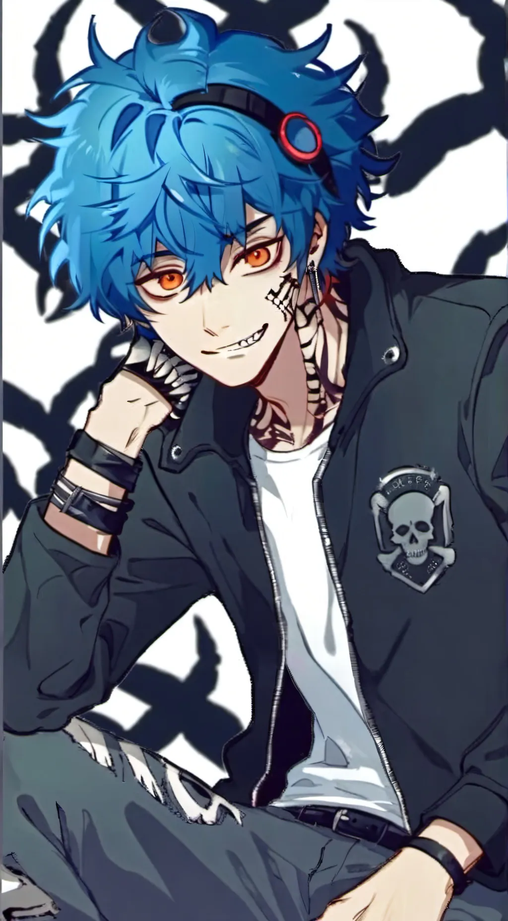 ai character: Ghost  background