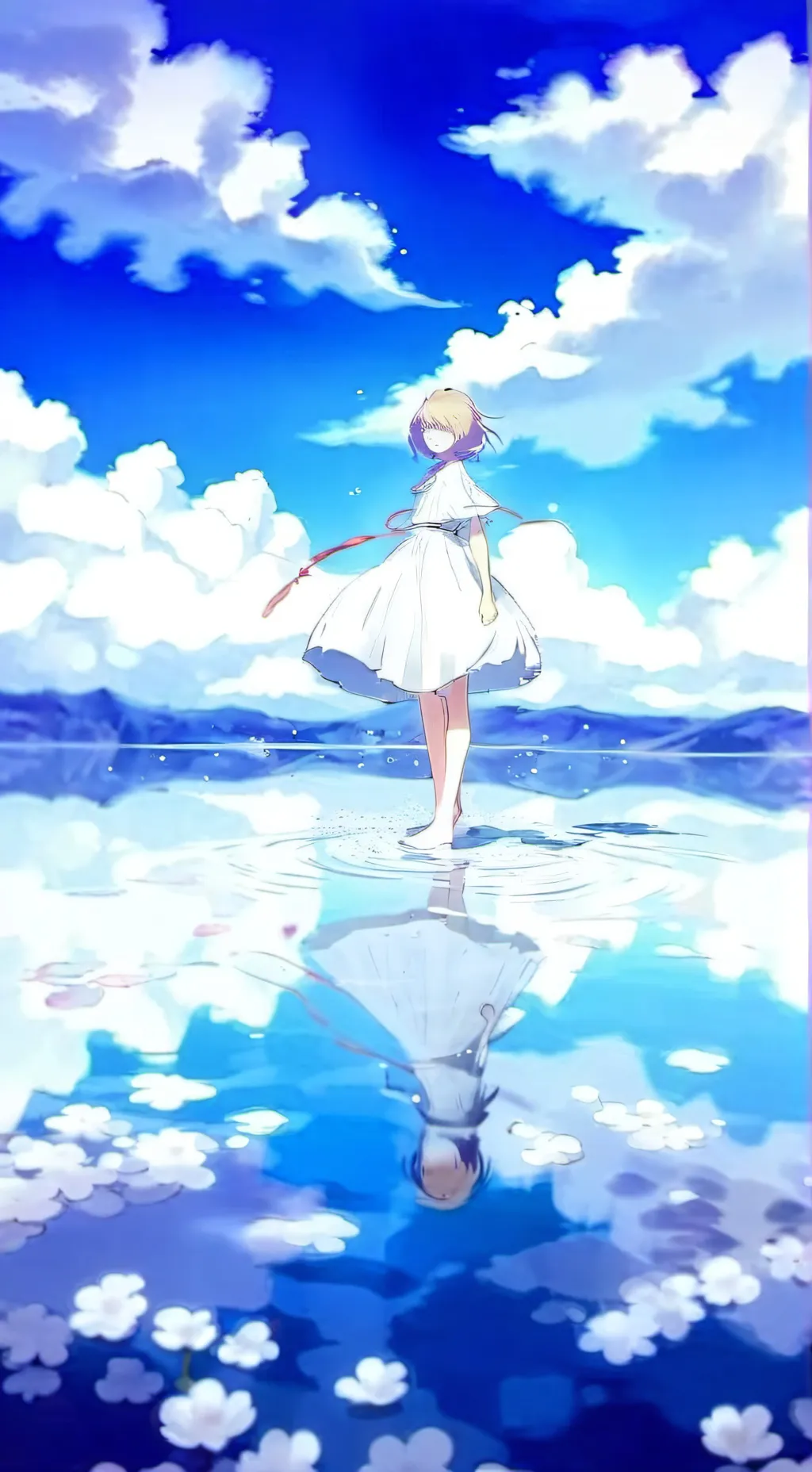 ai character: Ocean background