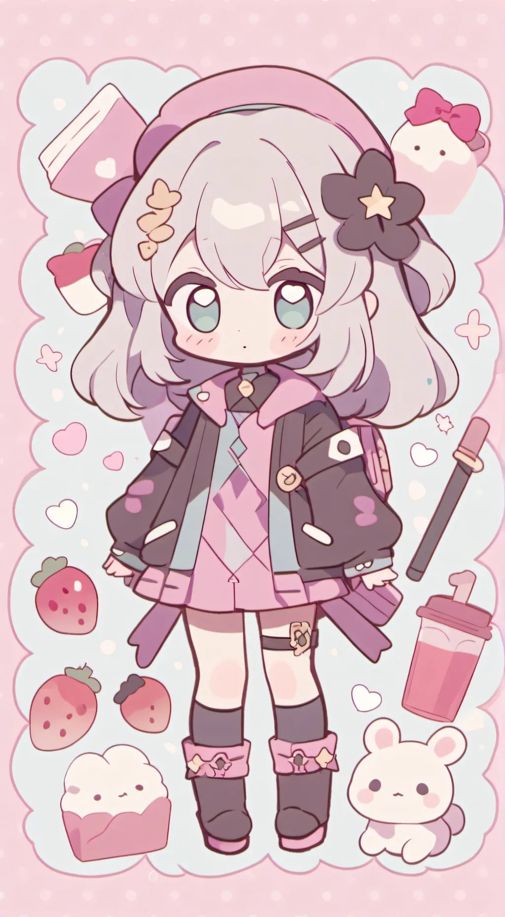 ai character: Olivia and Kiyara  background