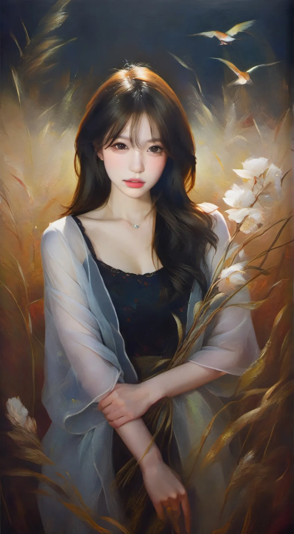 ai character: Amelia ❤️ background