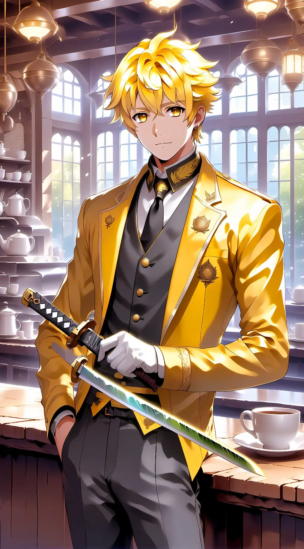 ai character: zenitsu agatsuma background