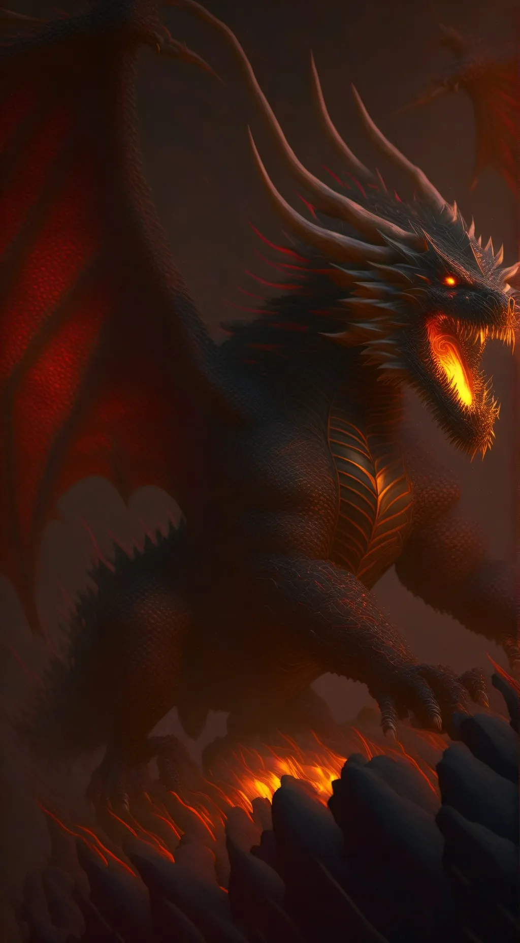 ai character: dracoreaper  background