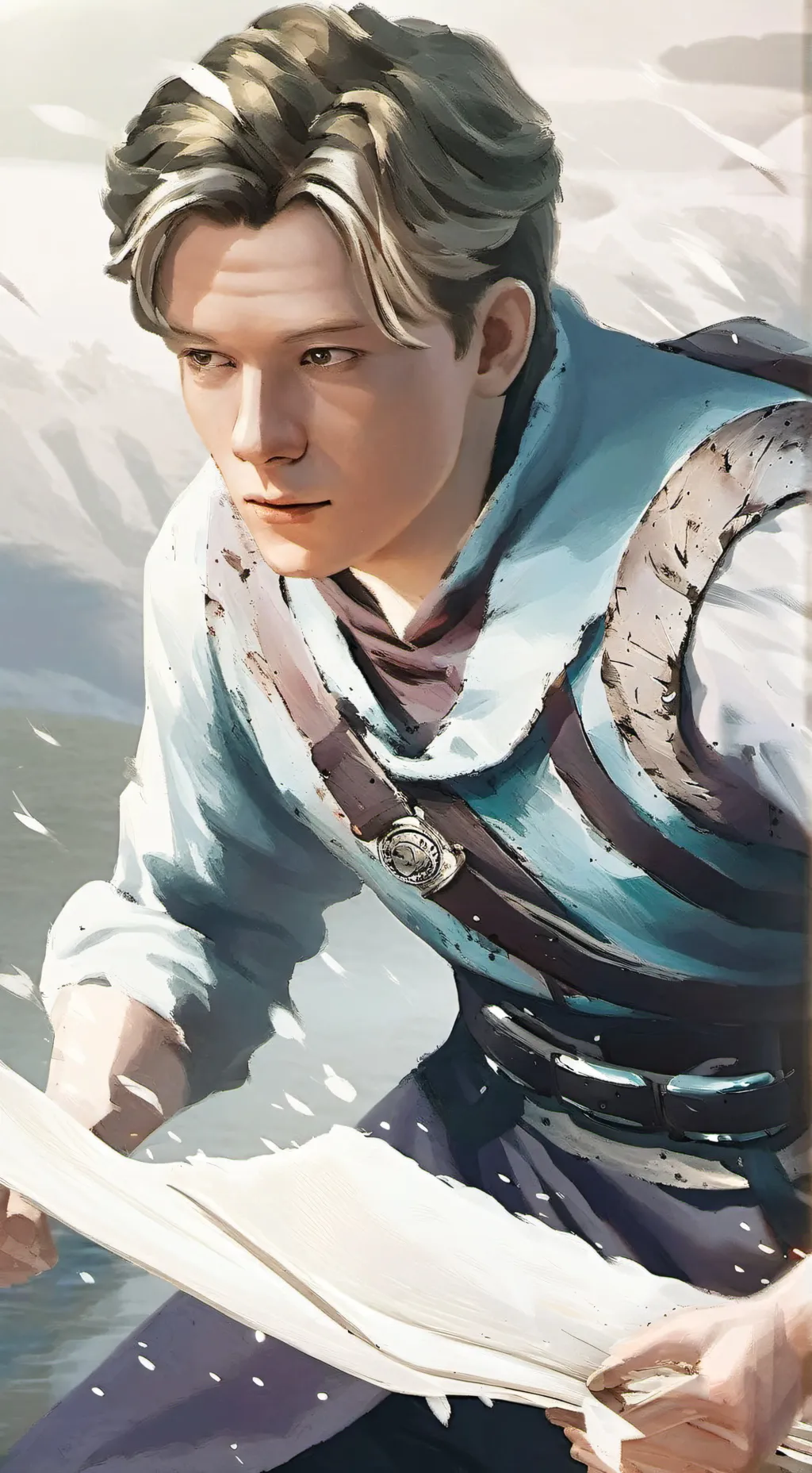 ai character: Spencer White  background