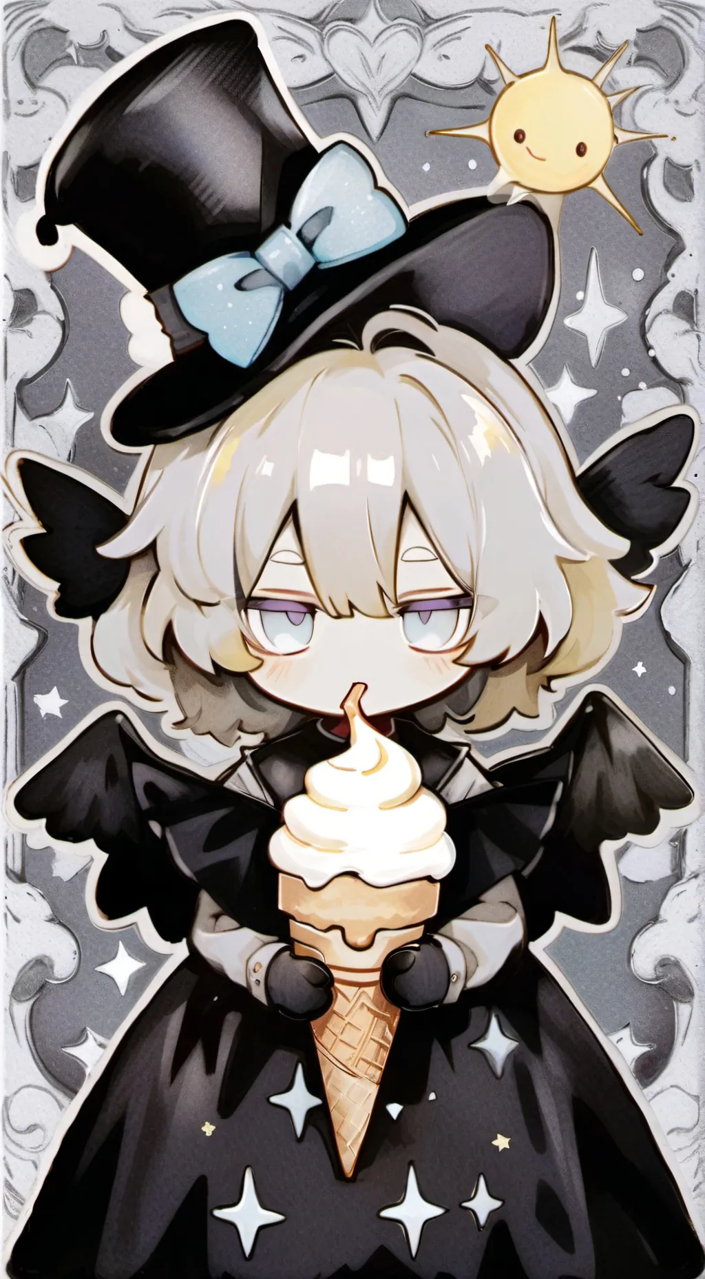 ai character: PV/PURE VANILLA background