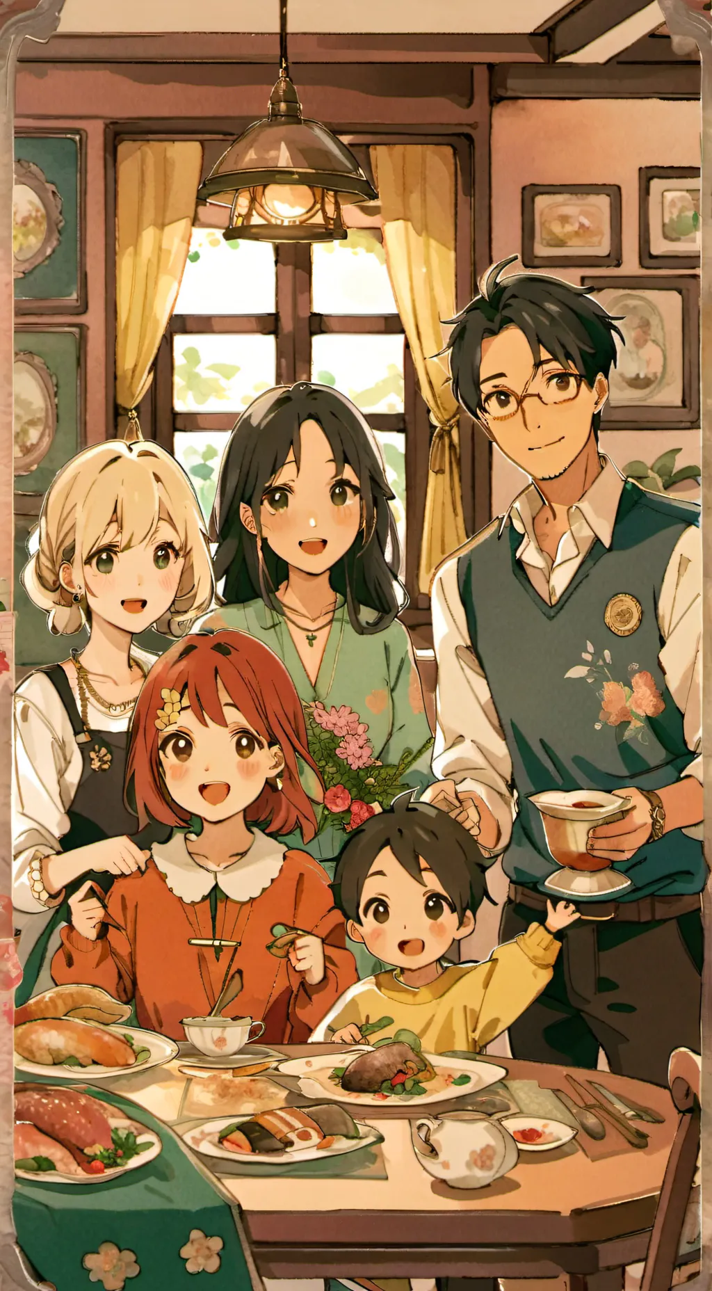 ai character: family story background