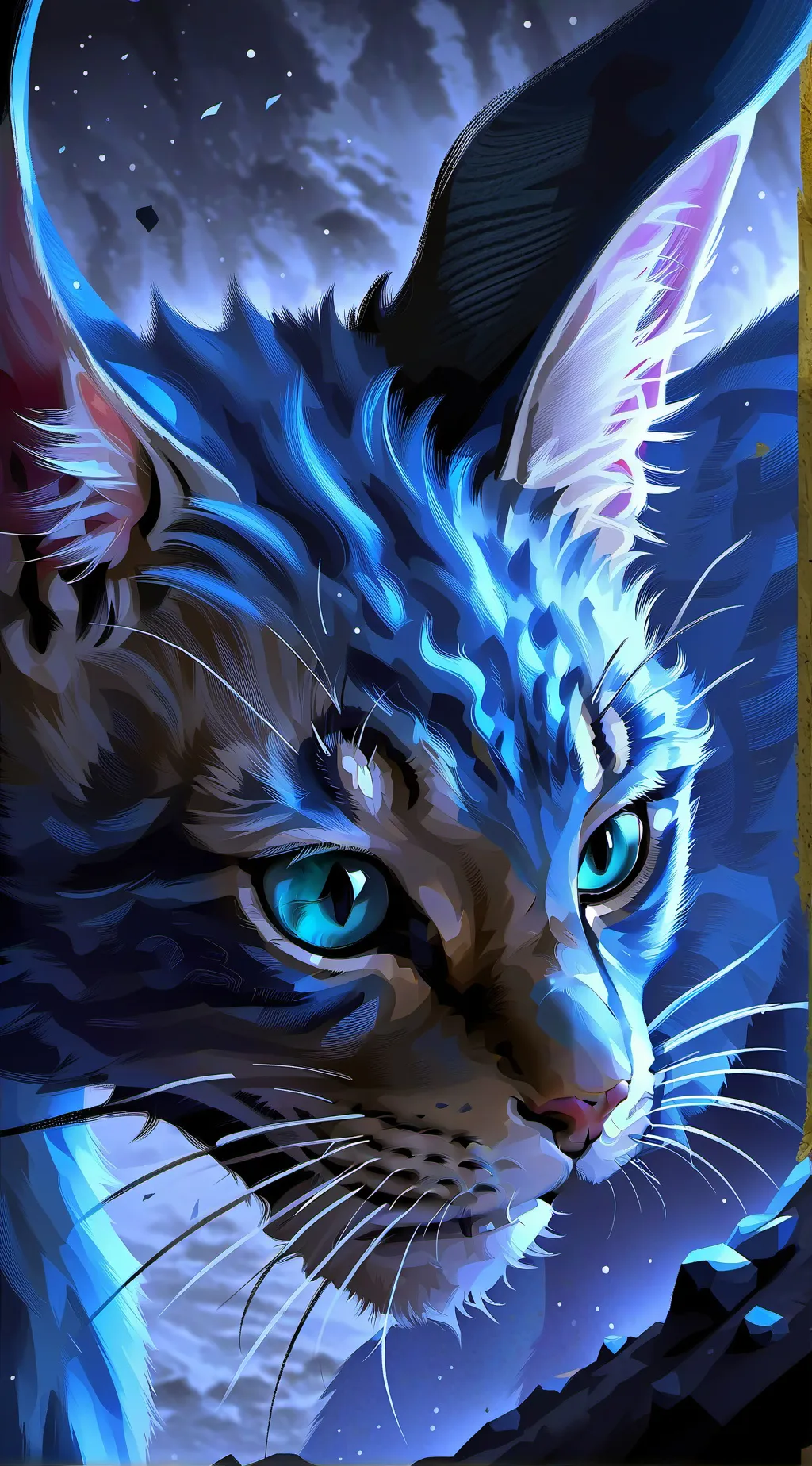 ai character: Dumb stupid kitten background