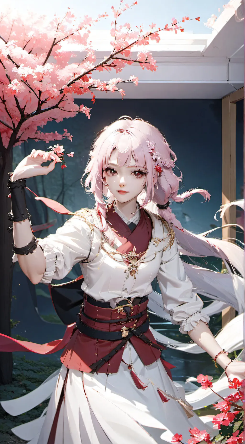 ai character: Sakura background