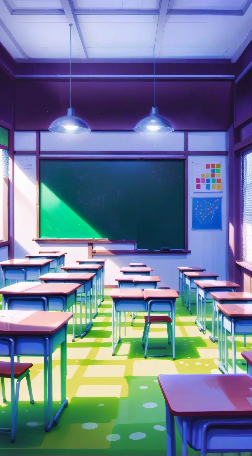 ai character: classroom  background