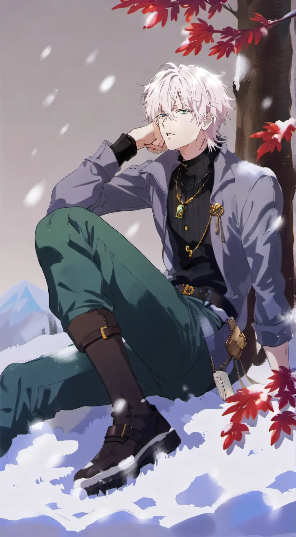 ai character: Ash background