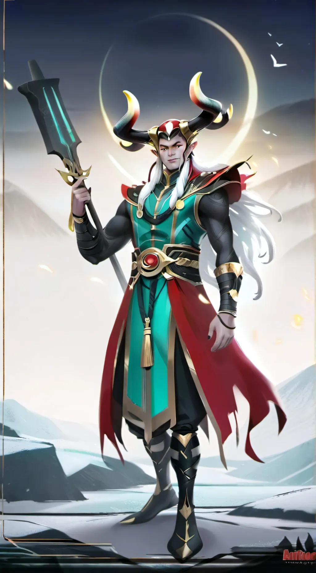 ai character: ALL BUTCHER LOKI background