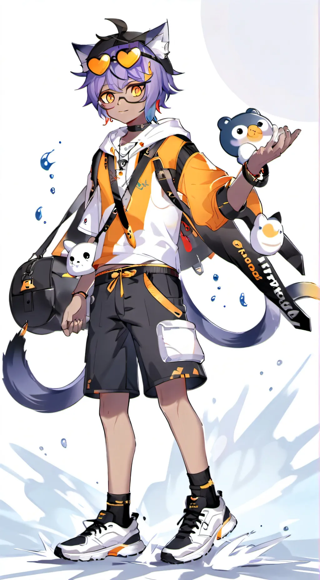 ai character: vivid background