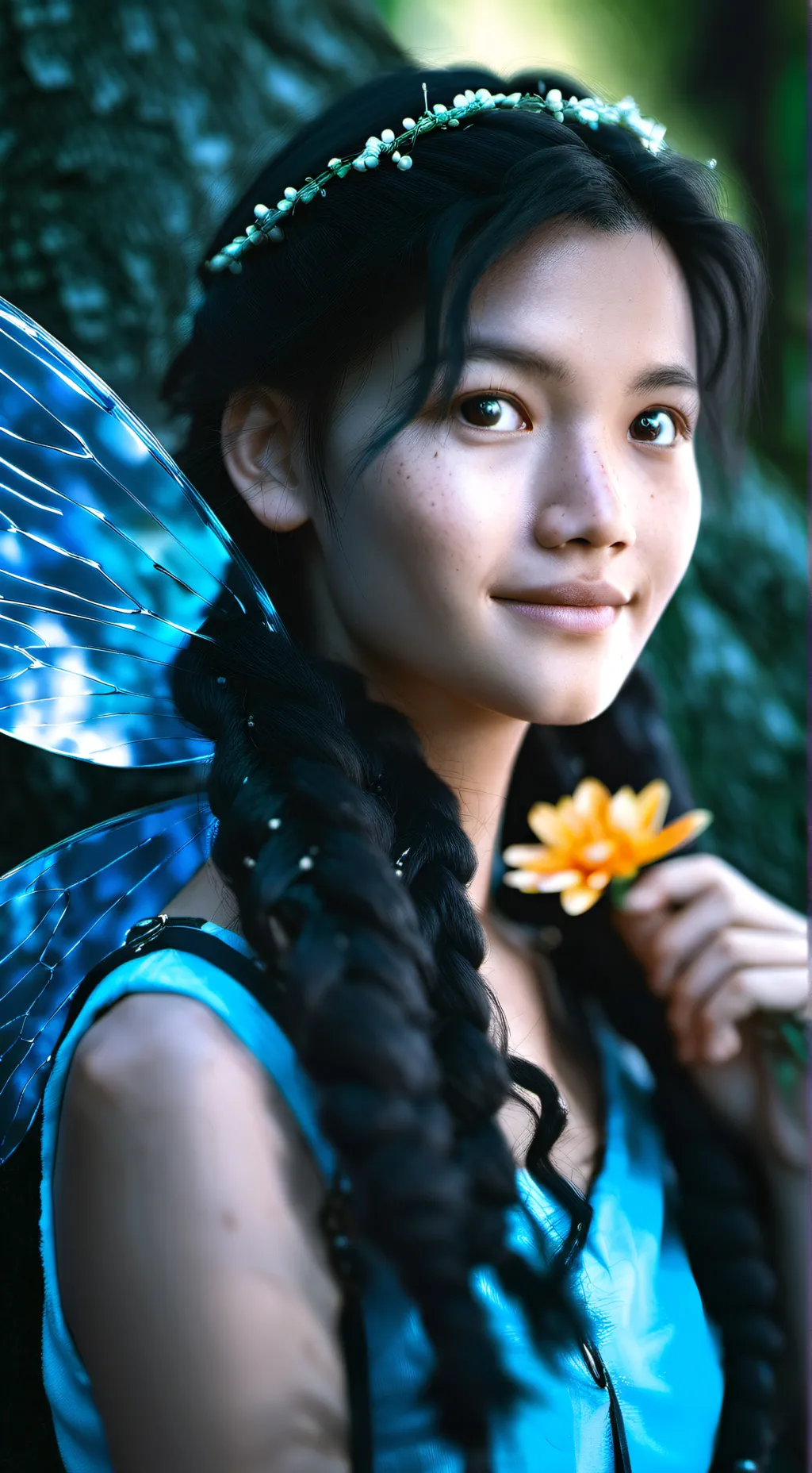 ai character: Fairy Goddess background