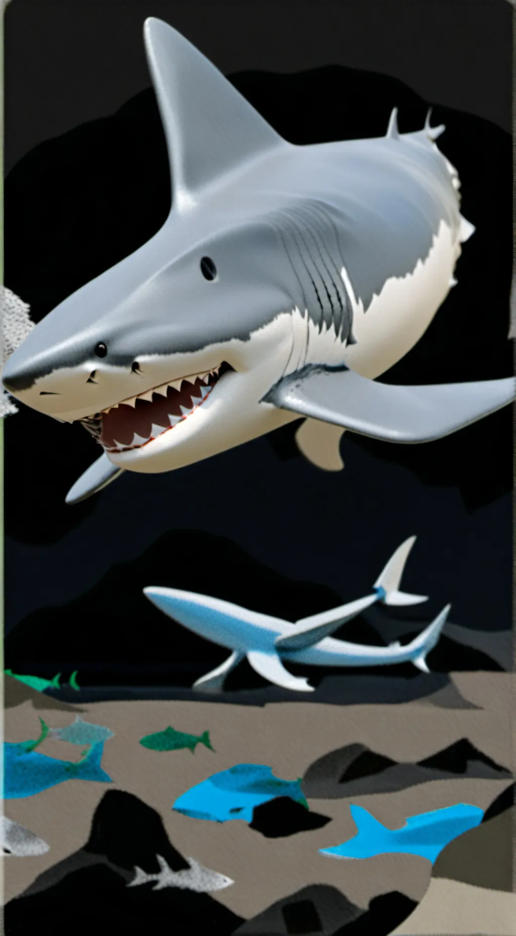 ai character: Tralalero tralala  background