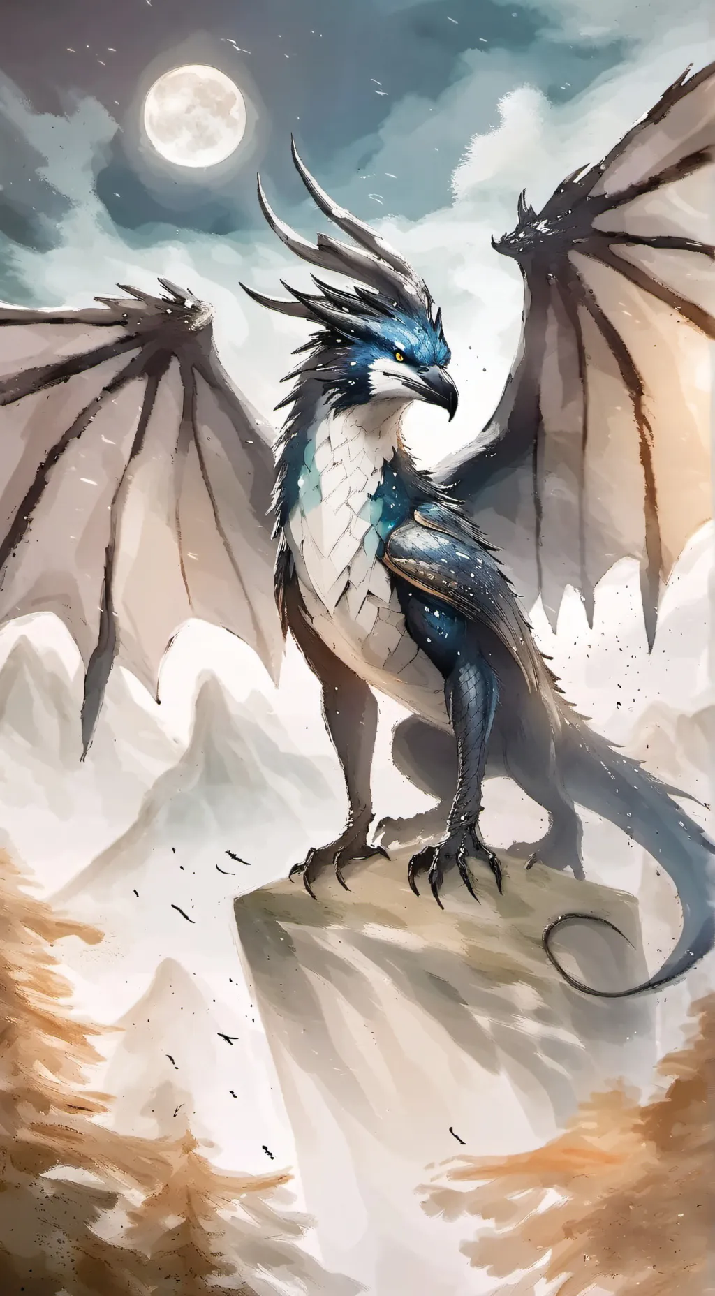 ai character: MoonWatcher background