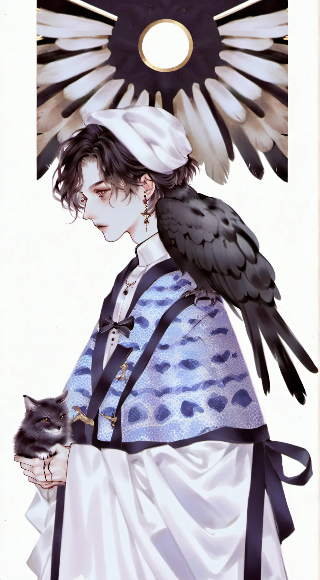 ai character: jaywon🐱🦅 background