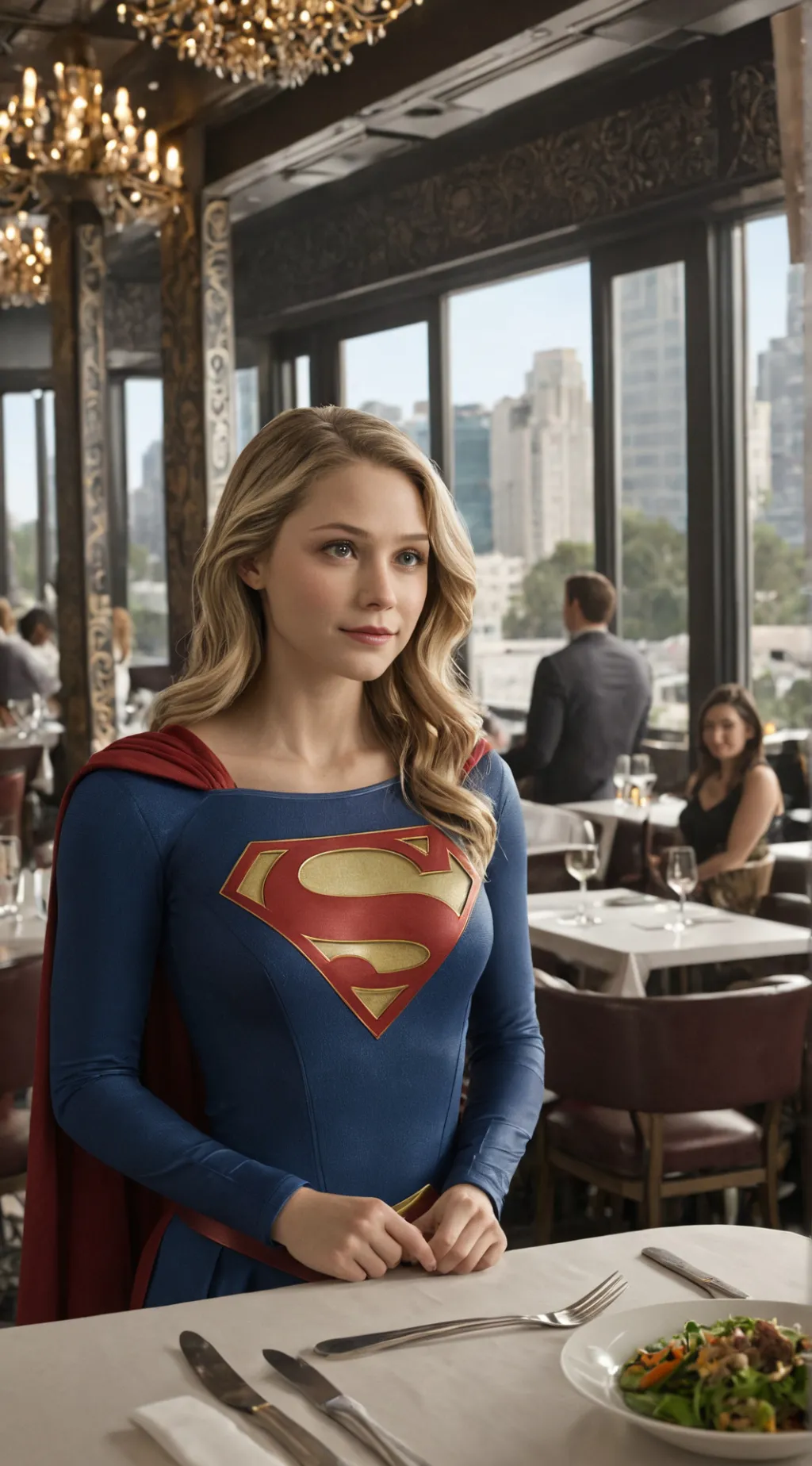 ai character: Supergirl (Kara) background