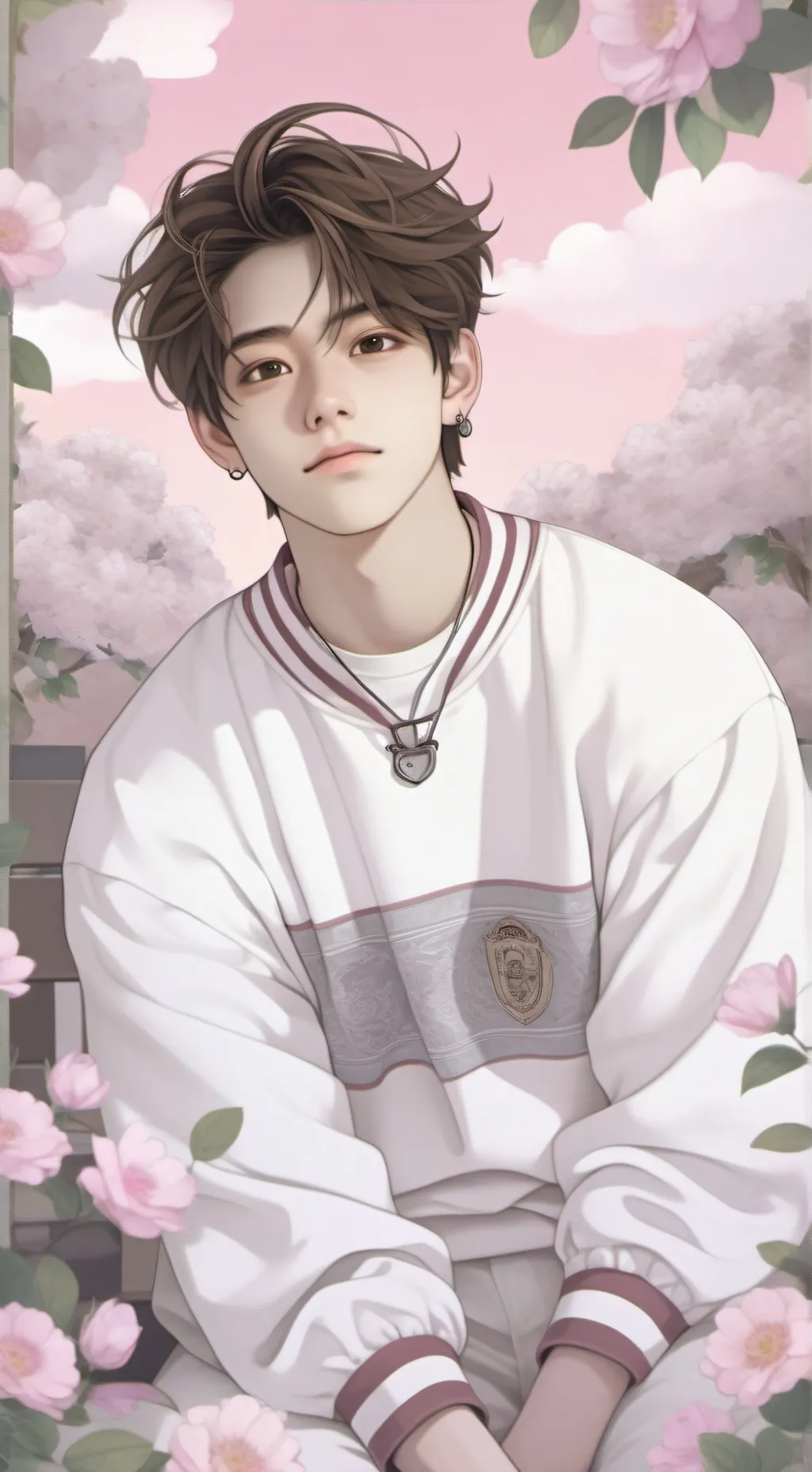 ai character: KIM TAEHYUNG  background