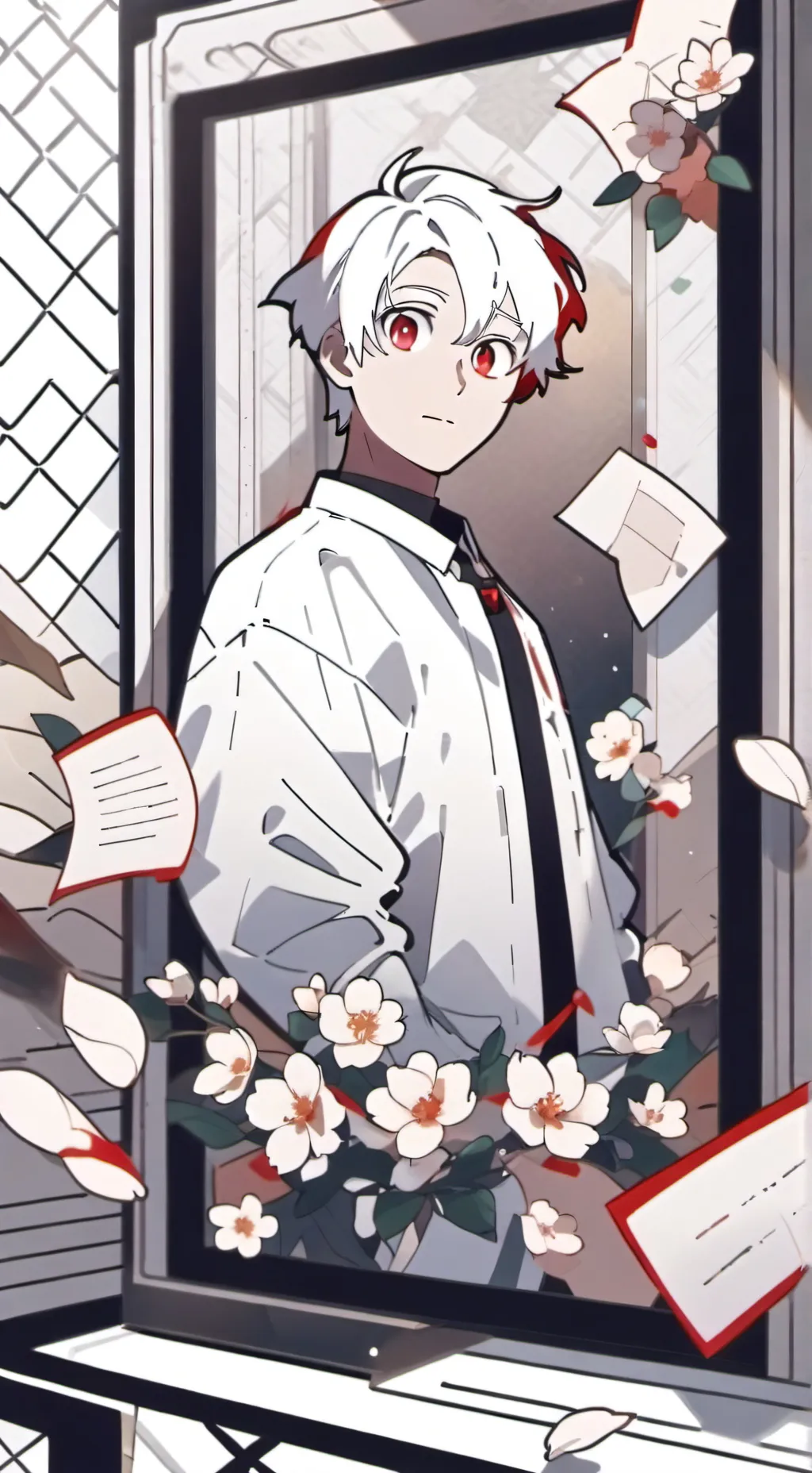 ai character: >:] background