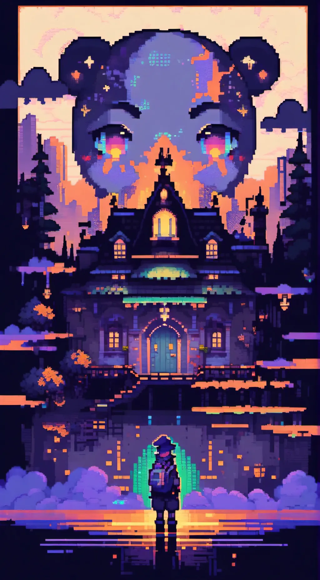 ai character:  road to sprunki background