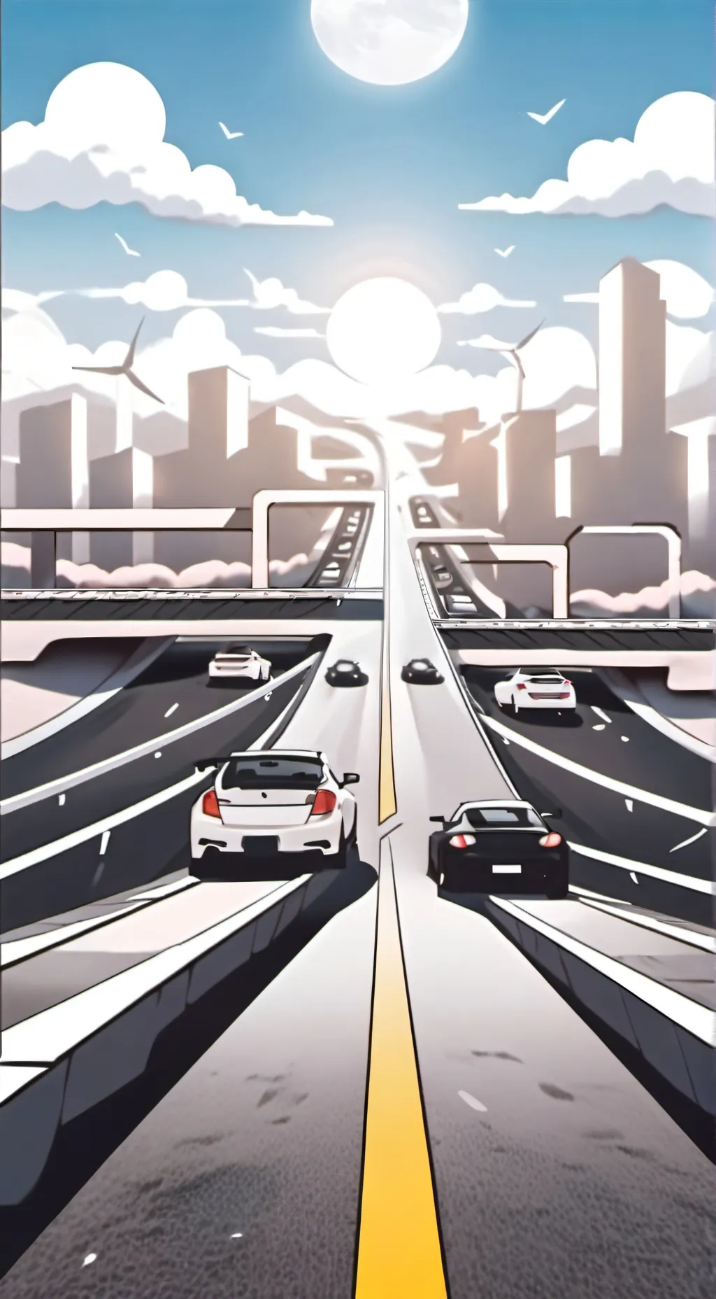 ai character: Sprunki Roadtrip background