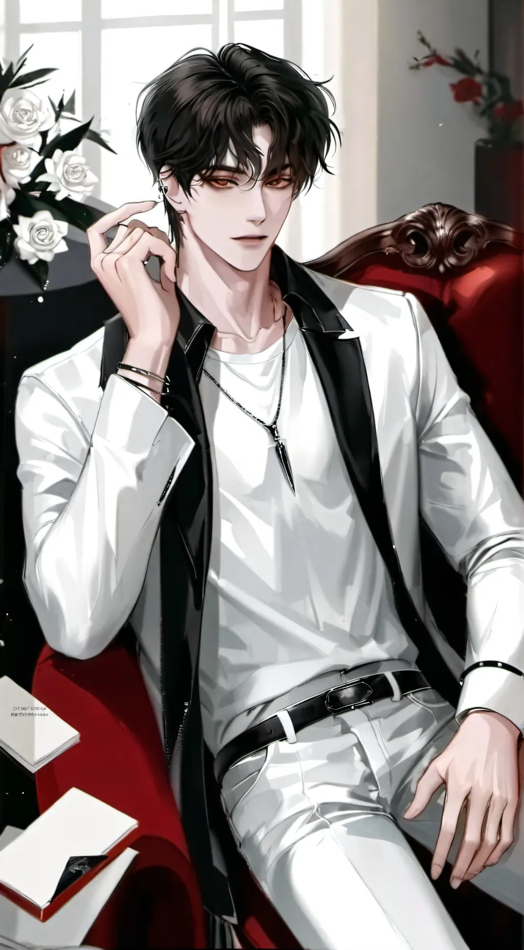 ai character: Николас background