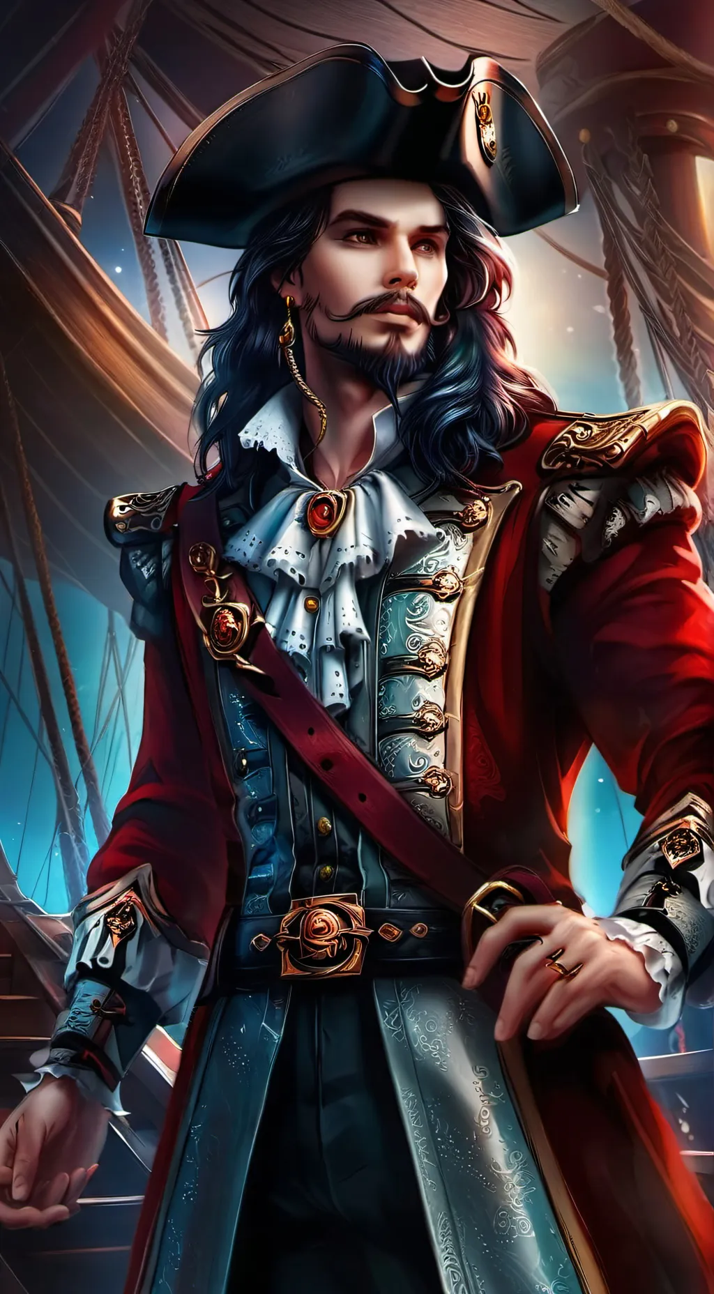 ai character: Jaimes Hook background