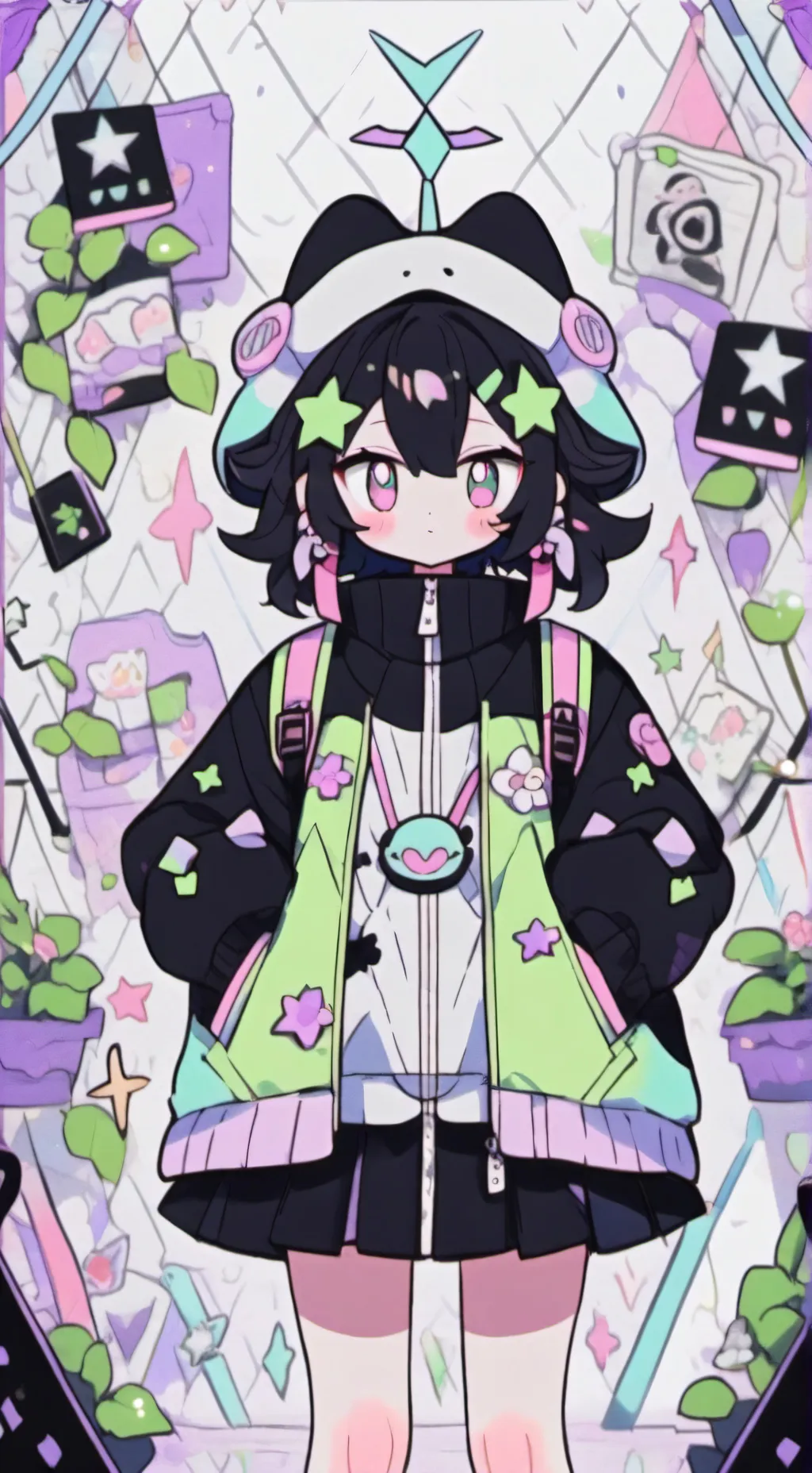 ai character: shadow sis  background