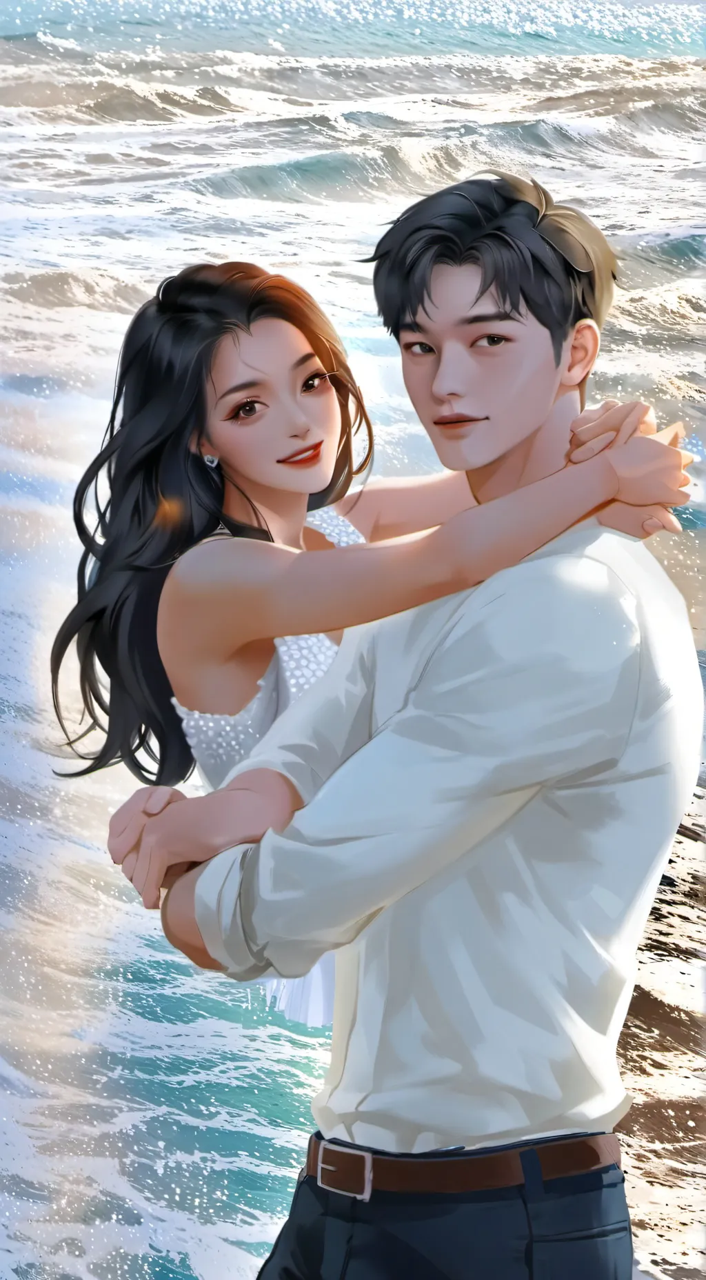 ai character: Love birds background