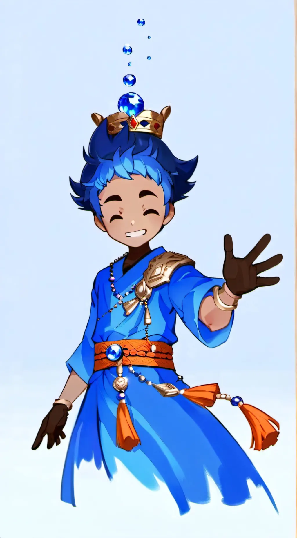 ai character: синийдруг background