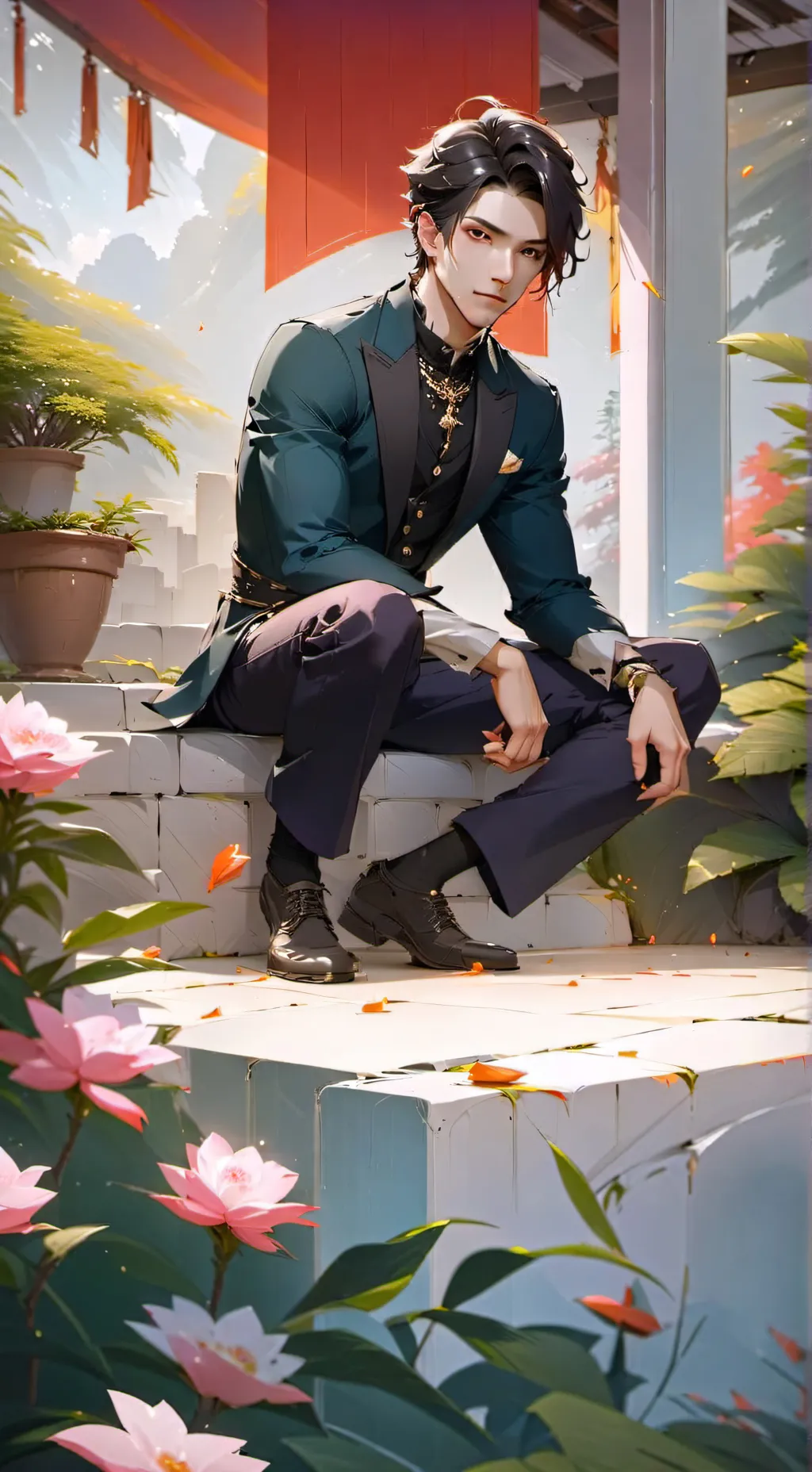 ai character: Damián~ background