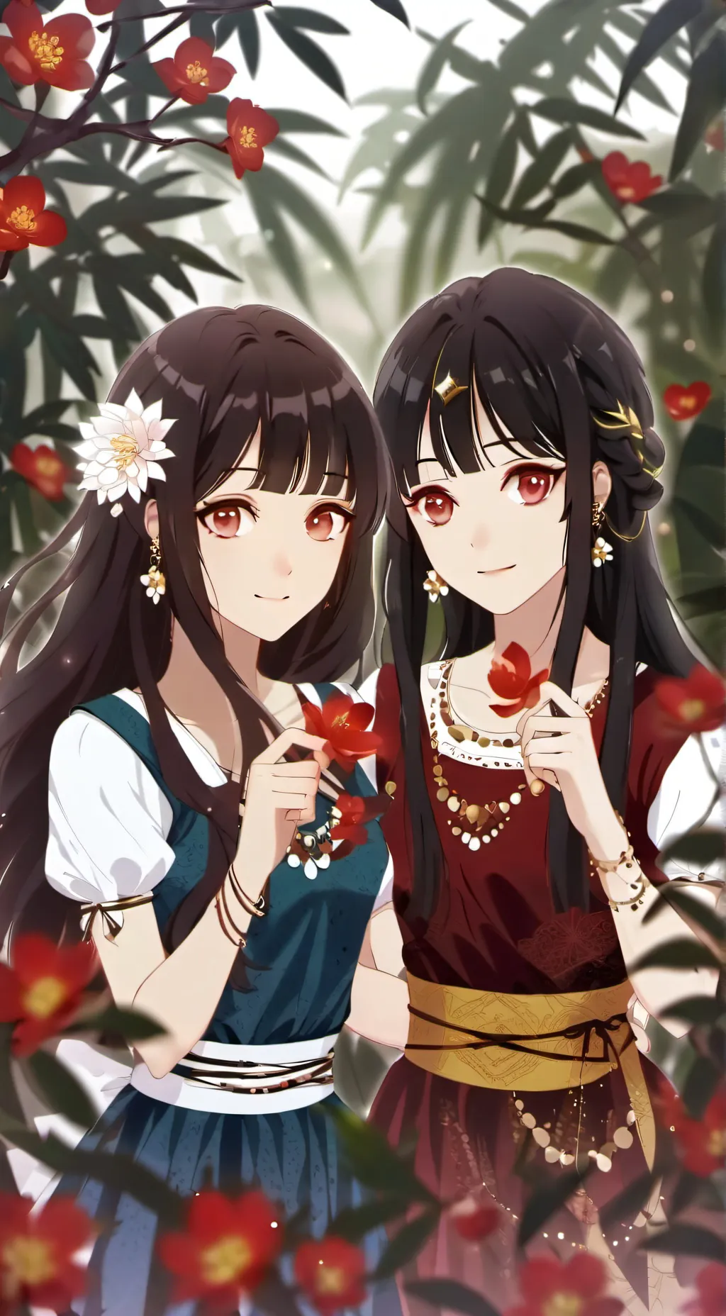 ai character: linda y lola ✨👑 background