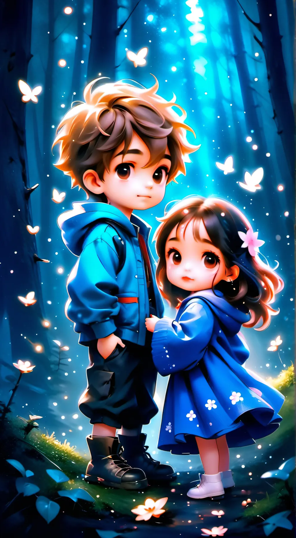 ai character: lilah and Andrew  background